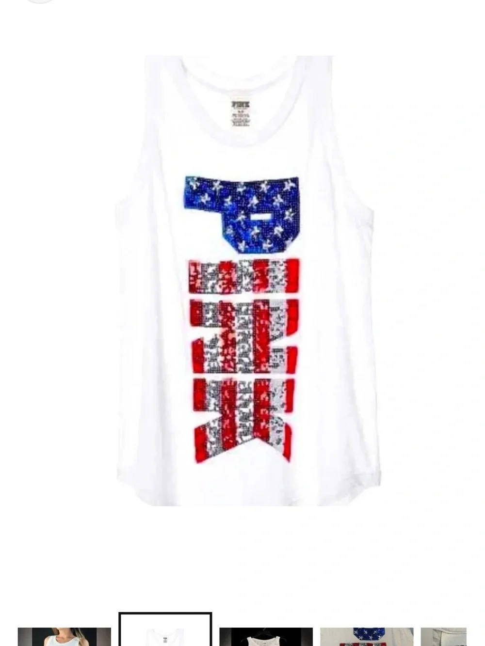 PINK Victorias Secret white victoria’s
